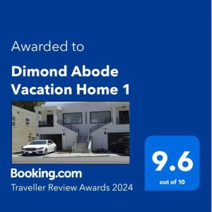 a screenshot of the front page of a channel abode vacation home at Dimond Abode Vacation Home 2 in Oakland