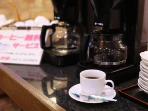 Kaffi- og teaðstaða á 信州安曇野穂高温泉郷　旅館　山のたこ平