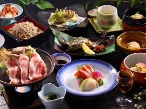 Matur á eða í nágrenni ryokan-hótelanna