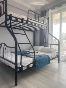 a couple of bunk beds in a room at Villa nightblue in Ortaca +25 photos