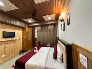 Hotel Avalanche的电视和/或娱乐中心