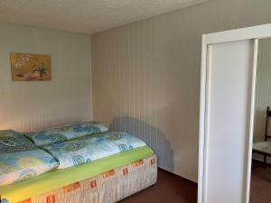 a bedroom with a bed in a room at Kölp - Hengstler in Kolpinsee