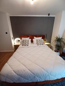 Ein Bett oder Betten in einem Zimmer der Unterkunft Villa Les Acacias