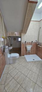 a bathroom with a toilet and a sink at Depandansa Vista Parco, Izola in Izola