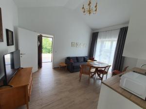 TV a/nebo společenská místnost v ubytování Villa Musik - apartments in historical Villa , Baden