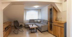 Posezení v ubytování Ferienwohnung Schönblick