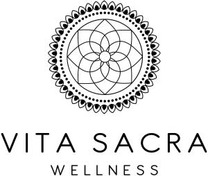 a logo for a spa wellness wellness center at Vita Sacra Wellness in Thessaloniki