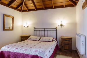 Katil atau katil-katil dalam bilik di holiday home, Puntallana