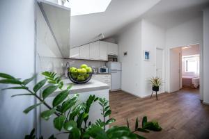 Kuchyň nebo kuchyňský kout v ubytování Apartments Mariana