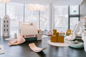 Posezení v ubytování AlpenGold Hotel Davos