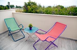 Balkón nebo terasa v ubytování vento di mare