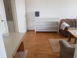 Ένα ή περισσότερα κρεβάτια σε δωμάτιο στο Wohnung Marina Lust auf Zuhause Ferien in der Provinz