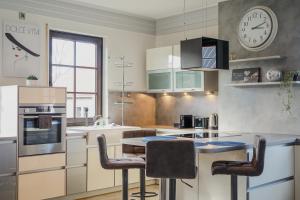 Köök või kööginurk majutusasutuses 2-Raum App mit Terrasse Jena Zöllnitz