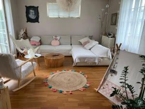 Postel nebo postele na pokoji v ubytování Maison atypique avec jardin à Évreux