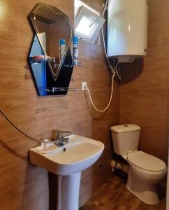 Koupelna v ubytování Guesthouse _ DAVITI
