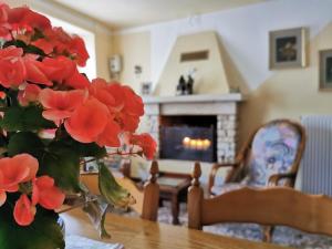 Posezení v ubytování La casa nel borgo