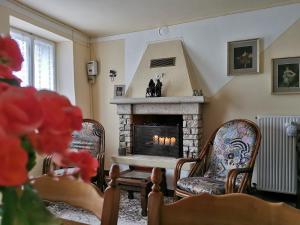 Posezení v ubytování La casa nel borgo