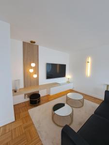 Μια τηλεόραση ή/και κέντρο ψυχαγωγίας στο Appartement de standing