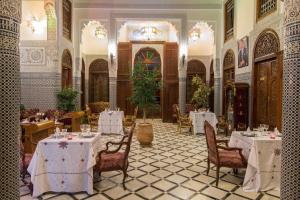 Restaurace v ubytování Riad Tahra & Spa