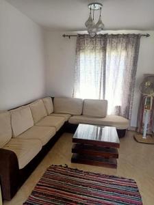 a living room with a couch and a coffee table at العين السخنة in Ain Sokhna