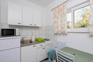 Kuchyň nebo kuchyňský kout v ubytování Apartments Goga