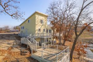 a house with a ramp leading up to it at Shady Gator House Sleep 20 Bachelor and Bachelorette Parties Welcome in Lake Ozark