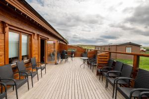 Balkoni atau teres di Gladheimar Guesthouse