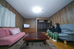 Televisyen dan/atau pusat hiburan di 貸切民泊勝山ベース325 福井県立恐竜博物館まで車で5分