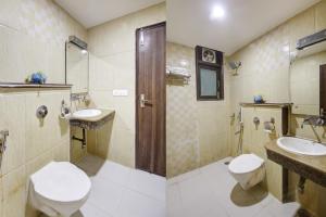 Koupelna v ubytování RTS Hotel