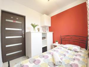 Posteľ alebo postele v izbe v ubytovaní 3rooms-Balcony-PKP - DeerRest Apart