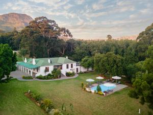 an aerial view of a house with a yard at La Felicita Boutique Self Catering Villas in Somerset West
