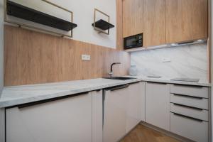 Køkken eller tekøkken på Palace Dlazdena – Stylish Prague Centre Apartment