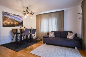 Posezení v ubytování Appartements Das Charlie