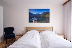 Postel nebo postele na pokoji v ubytování Appartements Das Charlie