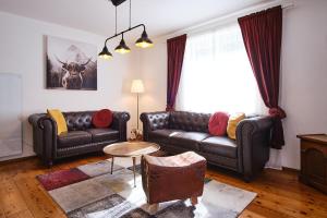 Posezení v ubytování Appartements Das Charlie