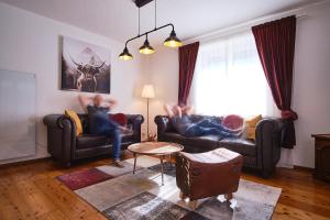 Posezení v ubytování Appartements Das Charlie