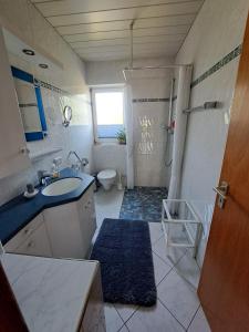 Koupelna v ubytování Haus Tildchen