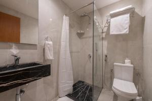 Salle de bains dans l'établissement Appart Hôtel Rambla