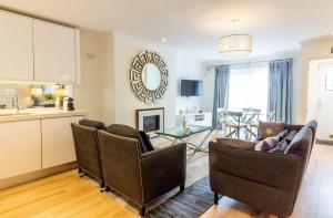 GuestReady - Impressionante Flat com Vista Terraço的厨房或小厨房