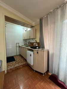 Eldhús eða eldhúskrókur á TJ+ Hostel