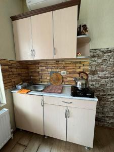 Eldhús eða eldhúskrókur á TJ+ Hostel