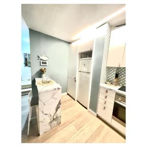 Kuchnia lub aneks kuchenny w obiekcie Pontevedra Apartments - Peregrina Family Suite