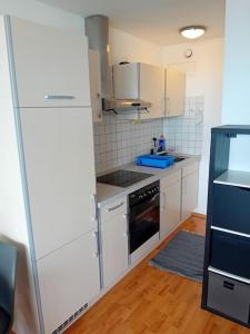 Küche/Küchenzeile in der Unterkunft studio apartment near Siemens