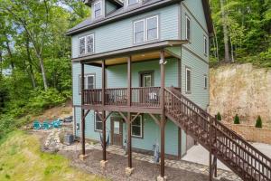 Bygningen som feriehuset ligger i