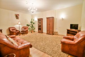 TV a/nebo společenská místnost v ubytování Dinaburg SPA Hotel