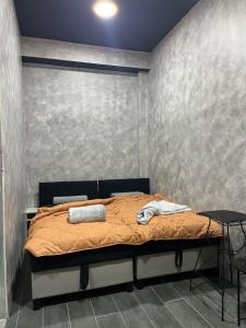 una camera da letto con un letto in una stanza di Diamond Hostel a Divčibare