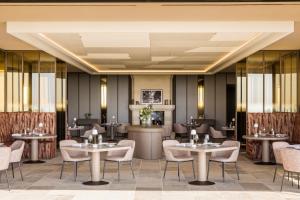 Uma área de estar em Les Clefs de Troplong Mondot
