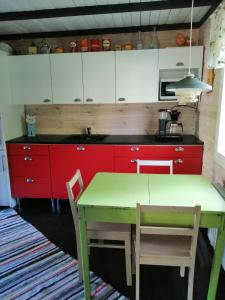 Køkken eller tekøkken på Guesthouse Rakka