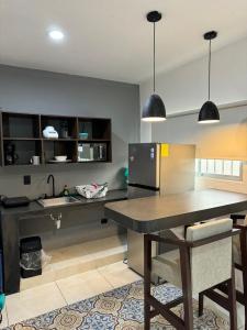 Kuchyň nebo kuchyňský kout v ubytování Apartamentos 31