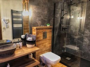 Koupelna v ubytování Casa Traian + 33 fotografií